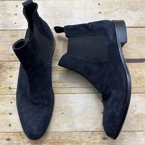 Ankari Floruss Navy Suede Leather Chelsea Boots size 10